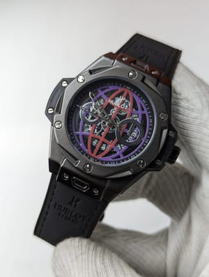 Hublot Gun Metal Quartz Watch_img_1