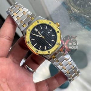 Audemars Piguet || Royal Oak || Dual Tone || Sunflower Gold Black Dial_img_0