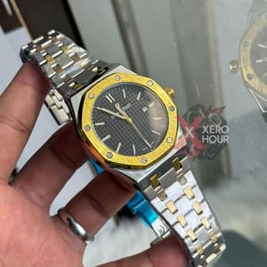 Audemars Piguet || Royal Oak || Dual Tone || Sunflower Gold Black Dial_img_1