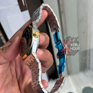 Audemars Piguet || Royal Oak || Dual Tone || Sunflower Gold Black Dial_img_2