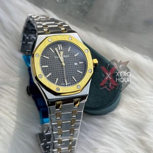Audemars Piguet || Royal Oak || Dual Tone || Sunflower Gold Black Dial_img_4