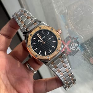 Audemars Piguet || Royal Oak || Dual Tone || Rose Gold Black Dial_img_3