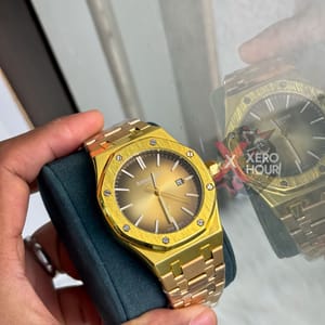 Audemars Piguet || Royal Oak || Plain Dial  || FUll Gold_img_4
