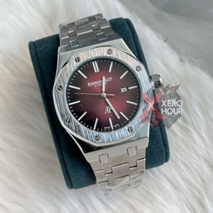 Audemars Piguet || Royal Oak || Plain Dial ||Maroon Dial_img_1