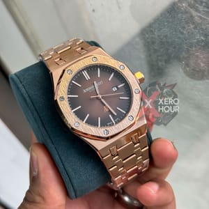 Audemars Piguet || Royal Oak || Plain Dial  || Bronze Body Deep maroon dial_img_3