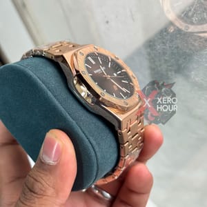 Audemars Piguet || Royal Oak || Plain Dial  || Bronze Body Deep maroon dial_img_4