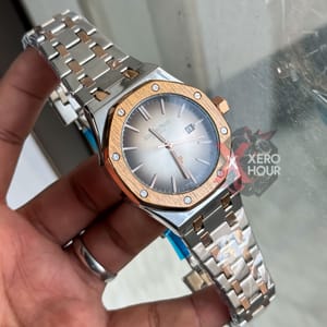 Audemars Piguet || Royal Oak || Dual TOne ||Plain Dial || Rose Gold white_img_3