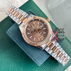 Rolex New Dual Tone || 3D Dial Texture || with Brand box || Bronze with bronze dial_img_3