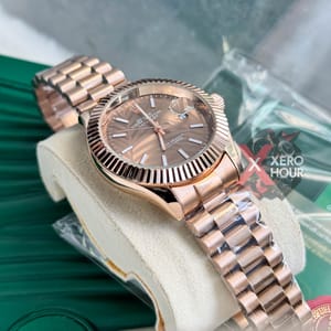 Rolex New Single Tone || 3D Dial Texture || with Brand box || Full Bronze_img_3
