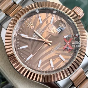 Rolex New Dual Tone || 3D Dial Texture || with Brand box || Bronze with bronze dial_img_1