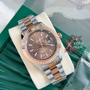 Rolex New Dual Tone || 3D Dial Texture || with Brand box || Bronze with bronze dial_img_2