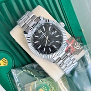 Rolex New Single Tone || 3D Dial Texture || with Brand box || Black Dial_img_2