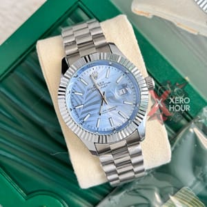 Rolex New Single Tone || 3D Dial Texture || with Brand box ||  Sky Blue_img_0