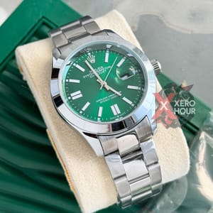 Rolex New Single Tone || Oyster Perpetual || with Brand box || Green Dial_img_3
