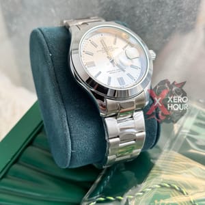 Rolex New Single Tone || Oyster Perpetual || with Brand box || White Dial_img_2
