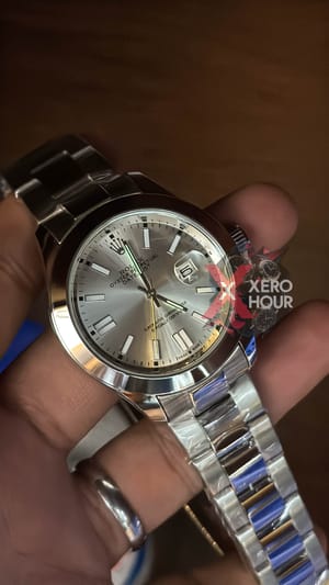 Rolex New Single Tone || Oyster Perpetual || with Brand box || White Dial_img_4