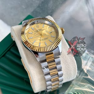 Rolex New Dual Tone || Oyster Perpetual || with Brand box || Gold dial_img_1