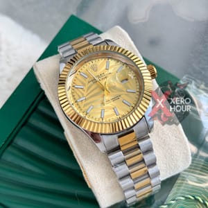 Rolex New Dual Tone || Oyster Perpetual || with Brand box || Gold dial_img_2