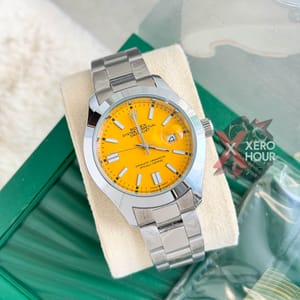 Rolex New Single Tone || Oyster Perpetual || with Brand box || yellow Dial_img_0