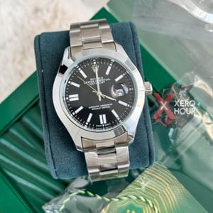 Rolex New Single Tone || Oyster Perpetual || with Brand box || Black Dial_img_3