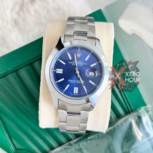 Rolex New Single Tone || Oyster Perpetual || with Brand box || Blue Dial_img_2
