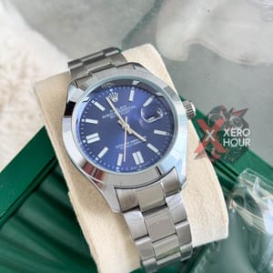 Rolex New Single Tone || Oyster Perpetual || with Brand box || Blue Dial_img_3