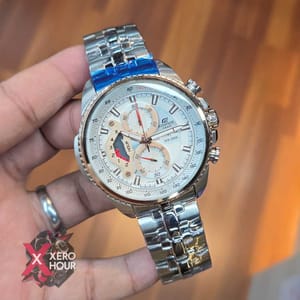 Edifice Master Grade || Japan Movement | Chain Style | Silver Black_img_1