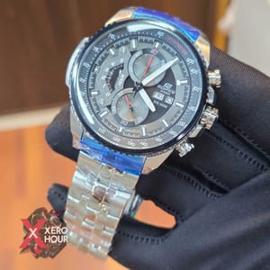 Edifice Master Grade || Japan Movement | Chain Style | Silver Black_img_1