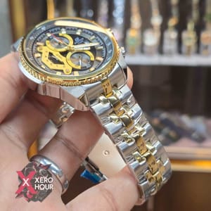 Edifice Master Grade || Japan Movement | Chain Style | Dual Tone Gold Black Dial_img_2