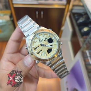 Edifice Master Grade || Japan Movement | Chain Style | New Light Yellow_img_1