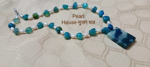 Pearl & Stone combination Exclusive Necklace._img_2