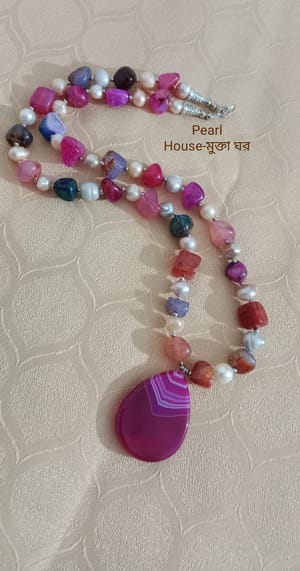 Pearl & Stone Combination Necklace_img_0