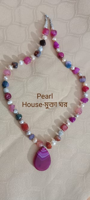 Pearl & Stone Combination Necklace_img_1