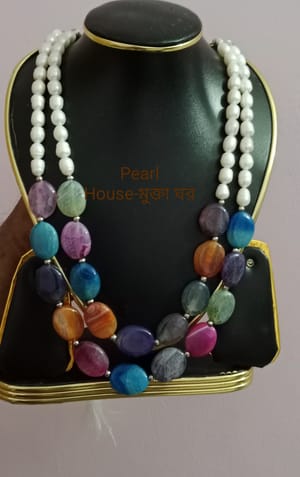 Pearl & Stone combination Neckpiece_img_0