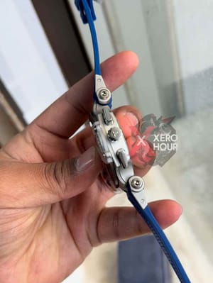 Tissot Silicon Chronograph | Sport Pattern |  Blue White | white Dial_img_1