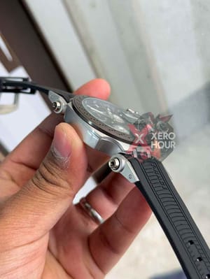 Tissot Silicon Chronograph | Sport Pattern || Black silver | Black dial_img_2