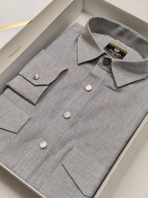 Ajwah Premium Kabli Panjabi –  Ash Gray Edition_img_1