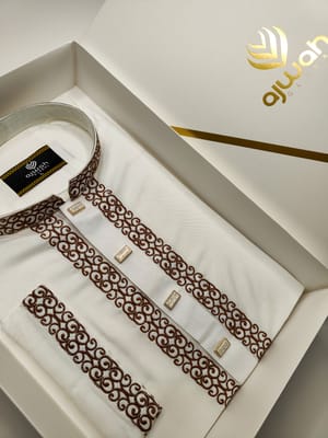 Regal White Embroidered Panjabi_img_1