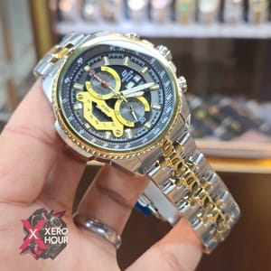 Edifice Master Grade || Japan Movement | Chain Style | Dual Tone Gold Black Dial_img_1