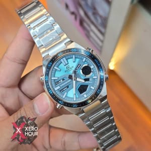 Edifice Master Grade || Japan Movement | Chain Style | New Deep & Light Blue_img_5