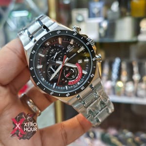 Edifice Master Grade || Japan Movement | Chain Style |Tough Solar Bllack with Red_img_2