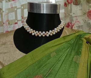 Women‘s natural Freshwater Pearl Clavicle Necklace_img_2