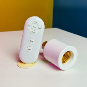 LED Lamp Holder with Wireless Remote & Timer