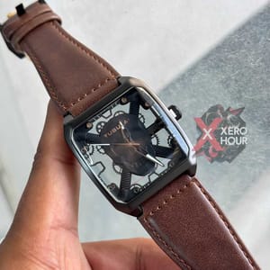 Tubular Skull Edition | Dark Brown Belt Matte Bezel |00DB10B_img_2