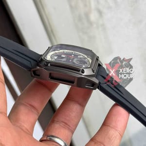 Tubular Sport SILICON | Black Belt Matte SS Black Body | Chronograph_img_1