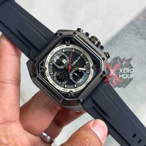 Tubular Sport SILICON | Black Belt Matte SS Black Body | Chronograph_img_3