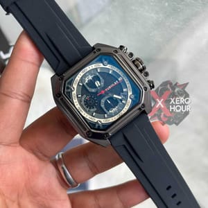 Tubular Sport SILICON | Black Belt Matte SS Black Body | Chronograph_img_4