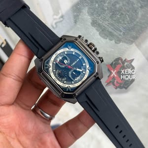 Tubular Sport SILICON | Black Belt Matte SS Black Body | Chronograph_img_6