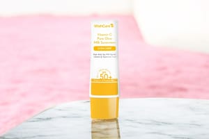 Wishcare 2% Vitamin C Pure Glow Milk Sunscreen | SPF 50 PA++++ 50g_img_0