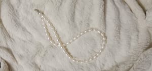 6 MM White Colour Rice Pearl Necklace_img_0